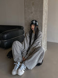 Knits incision wide jogger pants