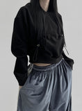 Evie String Cropped Hoodie