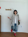 [unisex] Purfuri Washing Denim Bermuda Pants