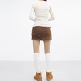 Lana Brushed A-line Skirt