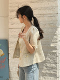 Robs Round Tweed Short Sleeve Jacket