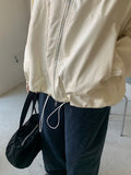 Miroi Two Way Pocket Leather Zip-Up Jumper