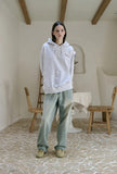 Bunny Flower Embroidered Hoodie
