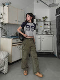 Mute Dying Wide Cargo Pants
