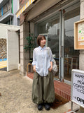Huka Summer See-through Stripe Shirt