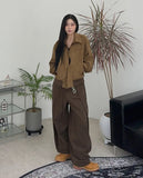 Hessia Fold Balloon Cotton Pants