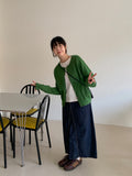 Lacuna Color Round Knit Cardigan