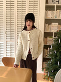 Mohen Waffle Wood Duffel Knit Cardigan