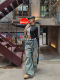 Denti Damage Brush Denim Pants