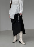 Meryl Suede Maxi Long Skirt
