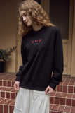 Caroline Chain Embroidered Sweatshirt