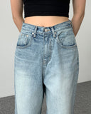 Deueddy Washing Long Wide Denim Pants