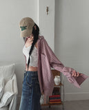 Roin loose fit spring check shirt
