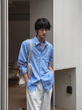 Miu Summer Striped Cotton Shirt