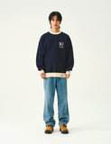 LUCKY CLOVER Color Matching Sweatshirt
