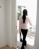 Lajeun Low Rise Slit Cotton Bootcut Pants