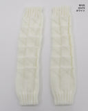 Ribo pleated shirring knit hand warmers