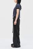 (W) Dub Shirring Wide Pants