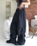 Earf Wave Shirred Nylon Pants