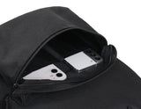 Baseball Black Logo Embroidery One Pocket Backpack