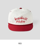 Rope Lettering Leather Strap Camp Cap