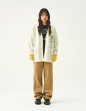 Big Line Bear Smile Knit Cardigan