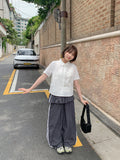 Peng Summer Seersucker Stripe Short Sleeve Shirt