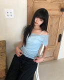 Baybin One-Shoulder Short Sleeve T-shirt