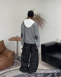 Defen Carpenter Wide Denim Pants