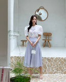 Feud Flared Banding Long Skirt