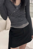 Mori Belt Wool Midi Skirt