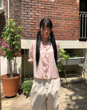 Morein Frill Short Sleeve Blouse