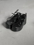 1206 Strap Platform Sole Sandals (10cm)