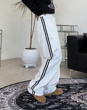 Raden track wide cotton pants