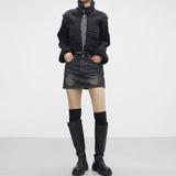 Pni high waist denim skirt