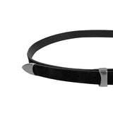 Tail chamois leather belt