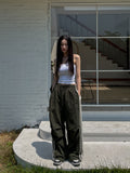 Berry Parachute Track Banding Pants