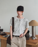 Sein Pigment Henley Neck Short Sleeve T-shirt
