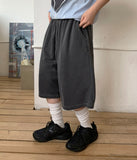 [unisex] Delky Pintuck Pigment Bermuda Sweatpants