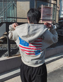 Addiction Back Print Hoodie Zip-Up