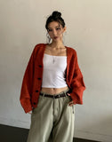 Neckie Soft Loose Fit V-Neck Cardigan