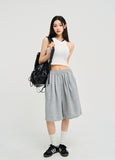 track wide Bermuda sweatpants