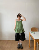 Dildro Flower Layered Sleeveless Blouse