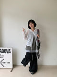 Udow Summer Shirring Banded Waist Wide Pants