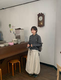 Kitsuna Banding Balloon Long Skirt