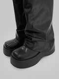 1129 Warm Platform Long Boots (6 cm)