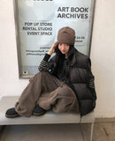 Top Washed Big Pocket Cargo Sweatpants