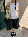 Reni Tiered Frill Sleeveless Blouse