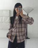 Turnt Checkered Pocket String Hooded Shirt