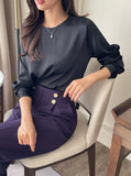 Jay Round Satin Blouse